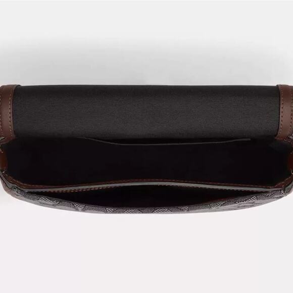 NWT💃Coach Amelia Saddle Bag In Signature Jacquard - Picture 6 of 10